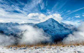 winter, snow, nature, mountain