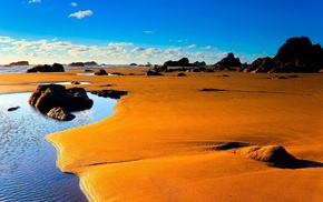 desert, beach, nature