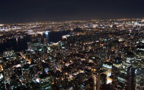 New York City, cityscape, aerial view
