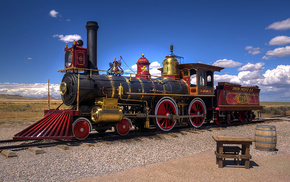 railway, desert, USA