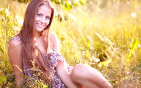 brunette, girl outdoors