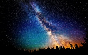 space, Milky Way, stars