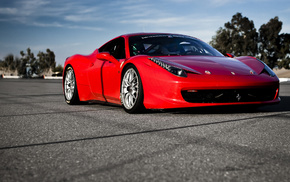 red, Ferrari, sportcar, photo, road