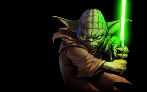 lightsaber, Star Wars, Yoda