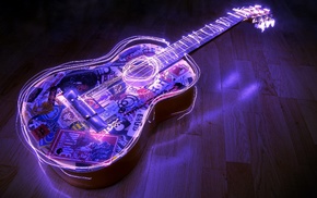 music, long exposure, guitar