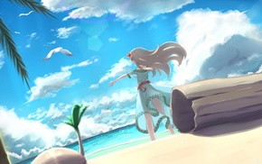 anime, beach, The Legend of Zelda, anime girls