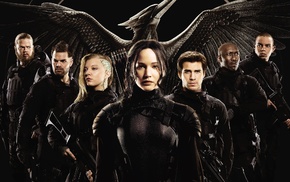 Natalie Dormer, Jennifer Lawrence, Liam Hemsworth, The Hunger Games Mockingjay, Part 1
