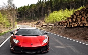 car, road, Lamborghini