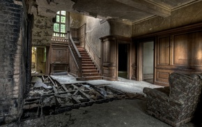 abandoned, building, interiors, ruin