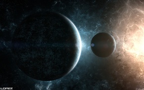 space, space art, planet