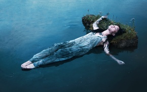 girl, water