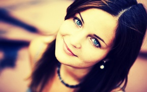 blue eyes, girl, face