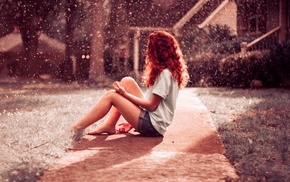girl, redhead