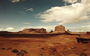 desert, rock formation, Monument Valley, landscape, USA