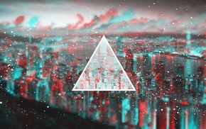 geometry, cityscape, triangle, polyscape, photo manipulation, city