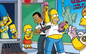 Lisa Simpson, The Simpsons, Marge Simpson, Maggie Simpson, Bart Simpson, Homer Simpson