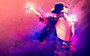 paint splatter, singer, Michael Jackson
