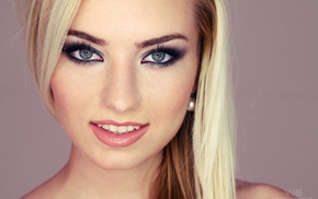 girl, face, Diane Fox, blonde