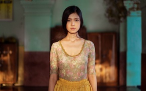 brunette, Asian, girl