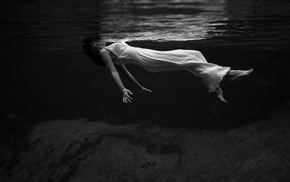 water, girl