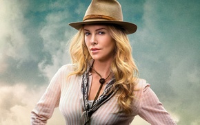 girl, Charlize Theron, A Million Ways to Die in the West, face, blonde