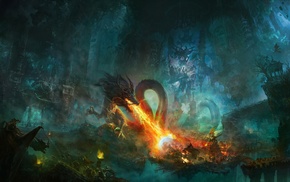 dragon, fantasy art