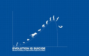 graph, evolution, suicide, dark humor