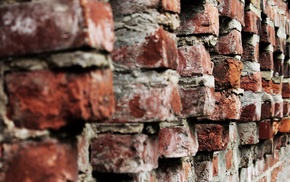 walls, texture, depth of field, bricks