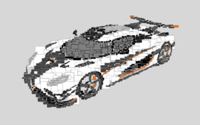 minimalism, vectors, Koenigsegg, Koenigsegg One1