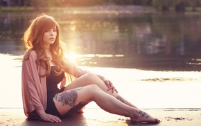 girl, tattoo