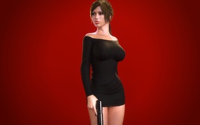 Lara Croft, DeTomasso, triple screen