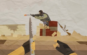 video games, artwork, minimalism, Counter, Strike