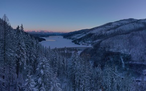 nature, winter, landscape, snow