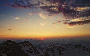 mountain, sky, landscape