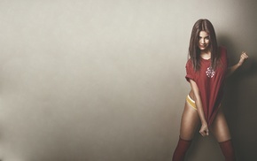 girl, model, brunette