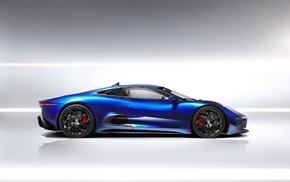Jaguar, blue cars, Jaguar C, X75, concept cars