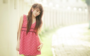 brunette, girl, Asian