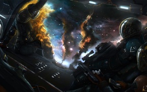 artwork, science fiction, space