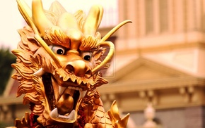 dragon, statue, chinese dragon, culture