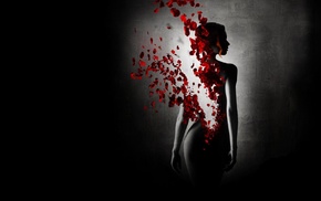 Perfume The Story of a Murderer, girl, rose, petals