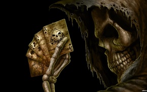 Grim Reaper, cards, playing cards, death