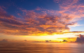 landscape, sunset