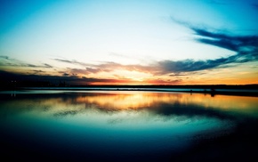 landscape, sunset