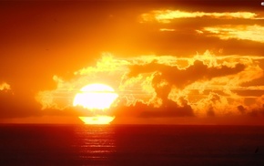 landscape, sunset