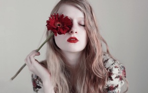 flowers, girl