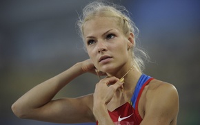 Darya Klishina, girl, blonde, athletes