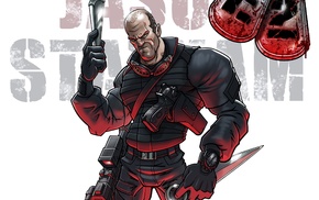 Jason Statham, The Expendables 3, movies, drawing