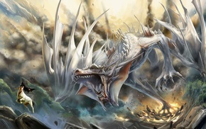 fantasy art, dragon