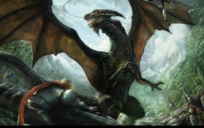 dragon, fantasy art