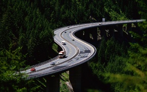 road, forest, hairpin turns, street